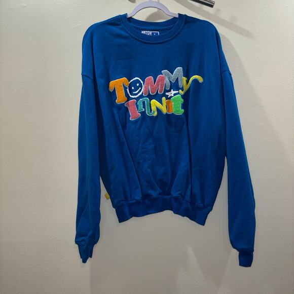 TommyInnit Limited Edition Crewneck Sweatshirt Blue Unisex Size Medium - Picture 3 of 12